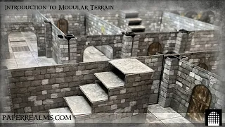 Introduction to Paper Realms modular terrain