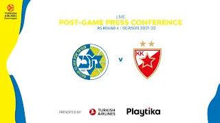 Post-game press conference: Maccabi Playtika Tel Aviv vs. Crvena Zvezda