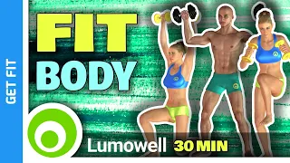 Home Full Body Dumbbell Workout - Burn 400 Calories
