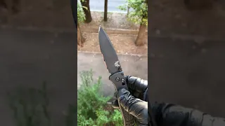 Результат заточки ножа Benchmade Bugout 535