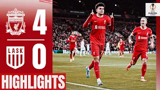 Diaz, Gakpo and Salah secure Europa League knockout qualification | Liverpool 4-0 LASK | Highlights