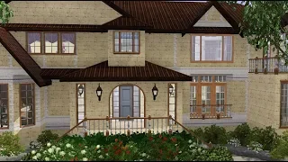 The Sims 3.Big stone house.  Симс 3Большой каменный дом.