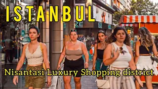 Nisantasi Luxury Shopping district Turkey Walking Tour Tourist Guide, Istanbul 2023 |4K