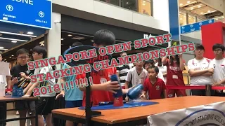 SINGAPORE OPEN SPORT STACKING CHAMPIONSHIPS 2018!!!!!