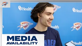 Josh Giddey Talks with Media at Shootaround | OKC Thunder vs New Orleans Pelicans | November 1, 2023