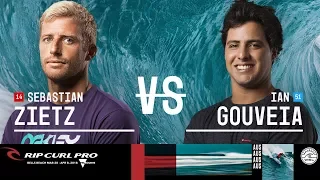 Sebastian Zietz vs. Ian Gouveia - Round Two, Heat 3 - Rip Curl Pro Bells Beach 2018