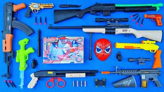 Collecting Sniper Rifles and AK47 Guns, Cowboy Pistol M16 Gun Spider-Man Soft Bullet Gun Shotgun