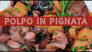 Polpo in Pignata- a modo mio. 45 minutes to make a great octopus dish you are going to love!