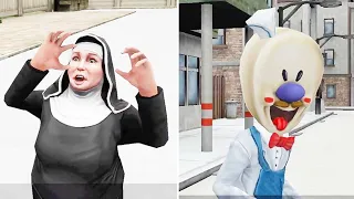 Ice Scream 6 All Secret Cutscenes | Sister Madeline & Father Joseph Cutscenes