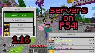 How to JOIN SERVERS In Minecraft PS4 1.16! (Join Servers early)