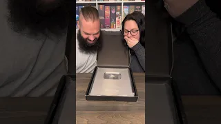 Unboxing Our YouTube Silver Play Button! #couple #shorts