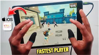 IPAD 9TH GENERATION🔥HANDCAM  [Pubg Test/  iOS 17.4 Test/ Gameplay] Fastest Player - BGMI