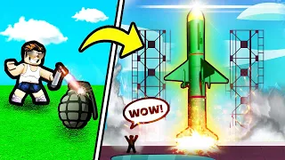 I BUILT THE BIGGEST MISSILE EVER in Roblox Explosion Tycoon