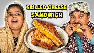 Tribal People Try Grilled cheese sandwich For The First Time!