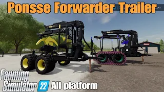 Ponsse Forwarder Trailer / FS22 mod for all platforms