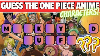 Guess the One Piece Anime Characters | Complete the Names | Can you name all 30?