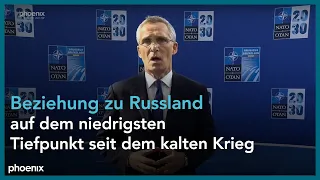 Jens Stoltenberg zur Eröffnung des NATO-Treffens in Brüssel