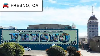 4K Driving Tour: Downtown Fresno, California (& Woodward Park)