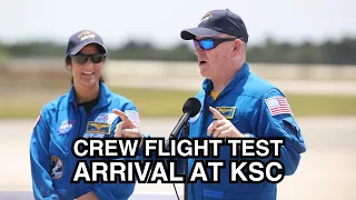 NASA's Boeing Crew Flight Test Crew Arrival