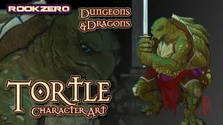 D&D - Why you should play Tortle race 5e In Dungeons & Dragons - Character art - Rookzer0