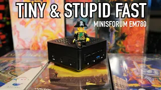 The Fastest, Smallest Mini PC Ever? Minisforum EM780 - Ryzen 7 7840U, 780M GPU