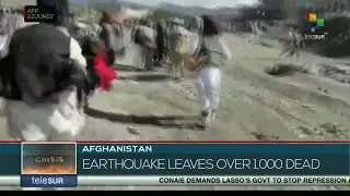 Earthquake leaves at least 1,000 dead and 1,500 injured in Afghanistan