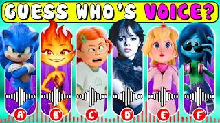 Guess The Character's Voice?? #2 || 🔥🍄The Super Mario Bros,  Elemental, Sonic, Teenage kraken,