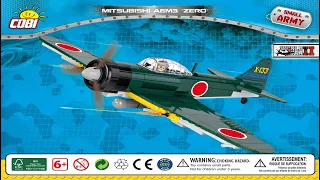 Cobi Instructions | Small Army / WW2 | 5537 | Mitsubishi A6M3 Zero - Japanese Fighter Plane