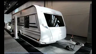 LMC Exquisit 595 VIP Caravan Camping travel trailer new model walkaround and interior K0369