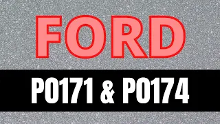FORD P0171 and P0174