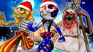 3 SCARY CHRISTMAS GAMES with Sun and Moon