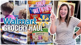 SHOP WITH US AT WALMART | GROCERY HAUL + MEAL PLAN | WEEKLY GROCERIES FOR THE FAM