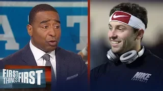 Cris Carter on the Browns targeting Baker Mayfield at #1 in the 2018 NFL Draft | FIRST THINGS FIRST