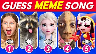 GUESS MEME & WHO'S SINGING 🎤🎵 🔥 | Lay Lay, King Ferran, Salish Matter, Elsa, MrBeast, Skibidi Toilet