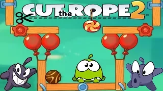 Ам Ням Cut the Rope 2 #20 (уровни 101-105) Детское видео Логическая игра как Мультик let's play