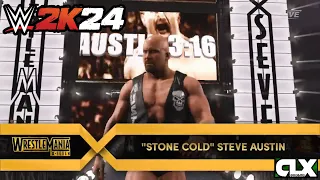 WWE2K24 - Stone Cold Steve Austin Entrance (Disturbed Theme)