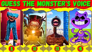 💥 The Best Guess Monster Voice Huggy Wuggy, Choo Choo Charles, Siren Head, CatNap Coffin Dance