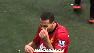 [HD] Rio Ferdinand  Star Hit By Coin 9th December 2012