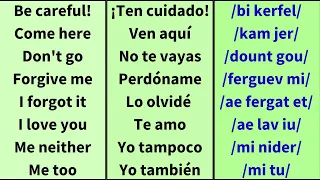 Frases cortas para conversar en inglés (fácil y lento)