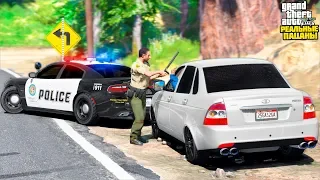 РЕАЛЬНЫЕ ПАЦАНЫ В GTA 5 - МЕНЯ ОСТАНОВИЛ ПОЛИЦЕЙСКИЙ И ПОДКИНУЛ КАКОЙ-ТО МЕШОК! 🌊ВОТЕР