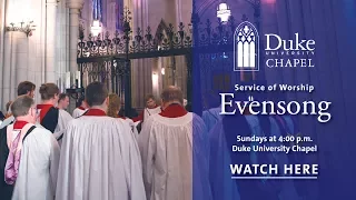 Choral Evensong Worship Service - 10/22/17