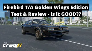 The Crew 2: Pontiac Firebird T/A Golden Wings Edition Test & Review + My Vehicle Settings