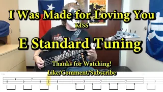 I Was Made for Loving You - KISS (Bass Cover with Tabs)