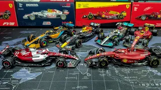 Bburago F1 1/43 Scale 2022 Diecast Full Collection Ferrari, Mercedes, REDBULL, McLaren, Alfa Romeo