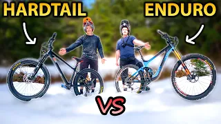 Which is Faster? Hardtail VS Full Suspension on the North Shore!