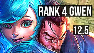 GWEN vs YASUO (TOP) | Rank 4 Gwen, 7 solo kills, Rank 13 | BR Challenger | 12.5