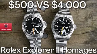 $500 VS $4000 Rolex Explorer II Homage: Tudor Black Bay Pro VS Steinhart Ocean 39 Vintage GMT Olko