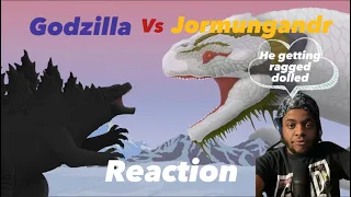 He getting thrown around | Godzilla vs World Serpent | EPIC BATTLE | MonsterVerse vs GoW - REACTION