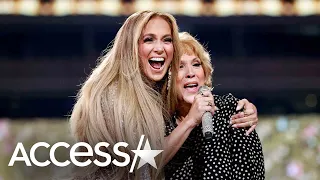 Jennifer Lopez Sings w/Mom at Vax Live: The Concert