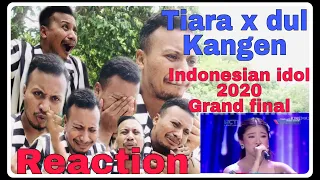 Tiara x dul  - kangen ( tribute to dewa 19 ) indonesian idol 2020 grand final reaction